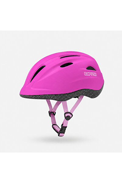 heugers Flamingo Mor Raptor Çocuk Bisiklet ve Paten Kaskı - M Beden (44-54cm)