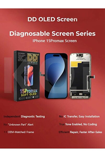 REPART DD iPhone 15 Pro Max SOFT-OLED Diagnostic Ekran