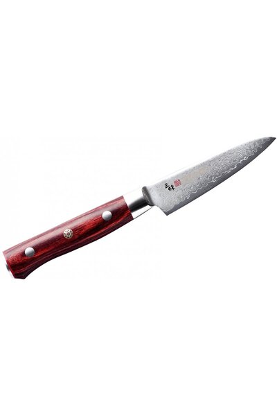 MCUSTA Cutit Zanmai Pro Flame, 9cm, otel VG-5, maner lemn laminat rosu