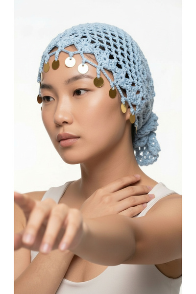 Melonndesign Bandană cu paiete Melona Boutique, design personalizat, stil boem