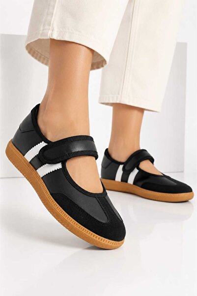 Slipcat Premium, cu detalii cu dungi, cu bandă cu arici, pantofi casual tip b...