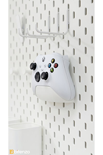 Bitenzo3D Skadis Uyumlu Xbox Gamepad Standı - Delikli Duvar Paneli Oyuncu Kol...