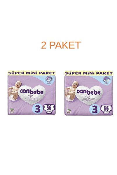 Canbebe Midi 3 4-9 kg Baby Diapers 56 Li 2 Pack