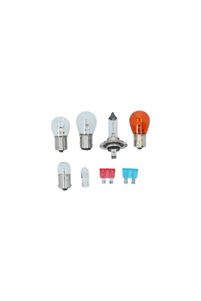 Carpoint Trusa becuri auto si sigurante cu bec halogen H7 12V 55W, 5 becuri E...