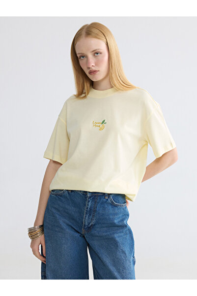 LC Waikiki Tricou de damă brodat, 100% bumbac