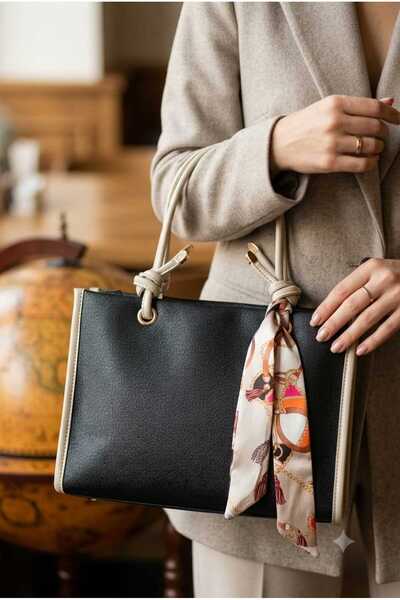 MİYA Women's Stylish Suede Shoulder Bag with Shawl Detail