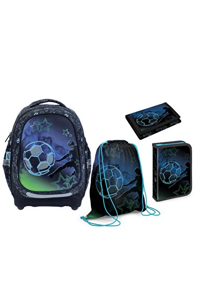 S COOL Set școlar mic: Rucsac, Penar echipat, Geantă sport, Portofel, FOTBAL ...