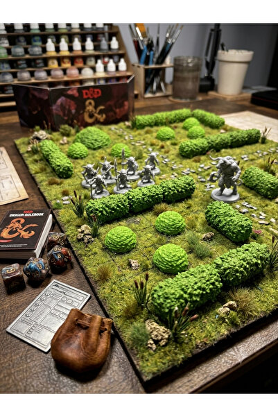 Major Hobi DnD Terrain Çalı Seti Masa Oyunu Maket Dekor Scenery Aksesuarı 10 ...