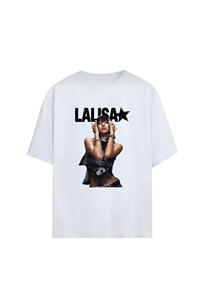 Kpop Blackpink Lisa Baskılı Trend Oversize Tasarım Pamuklu Tişört | Özel Tasarımlı Yüksek Kalite Baskılı T-Shirt