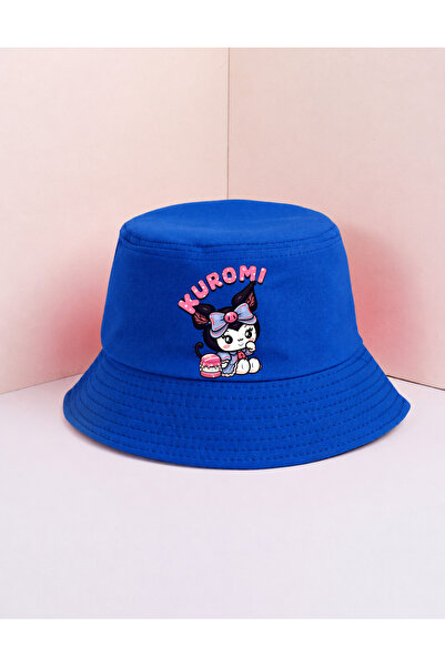 lovver Kuromi Designed Premium Printed 100% Cotton Bucket Hat