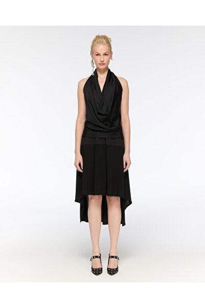 LAMANTE Asymmetrical Midi Skirt