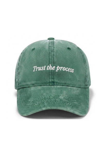 Tresore قبعة بيسبول مطرزة قابلة للغسل بعبارة "Trust the Process" / قبعة بيسبو...