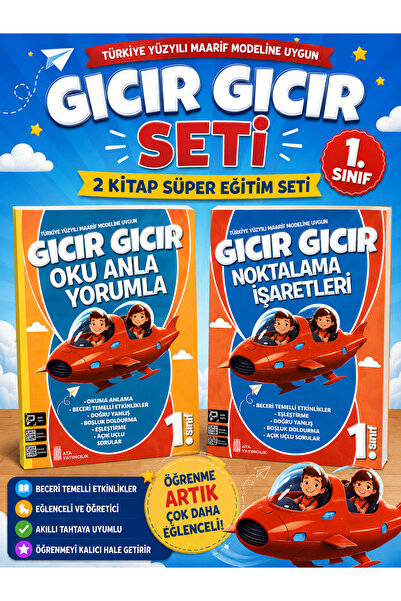 Ata Yayıncılık 1. Sınıf Gıcır Gıcır Oku Anla Yorumla + Noktalama İşaretleri