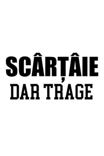 OEM Autocolant auto "Scartaie dar trage'', 15cm, Negru