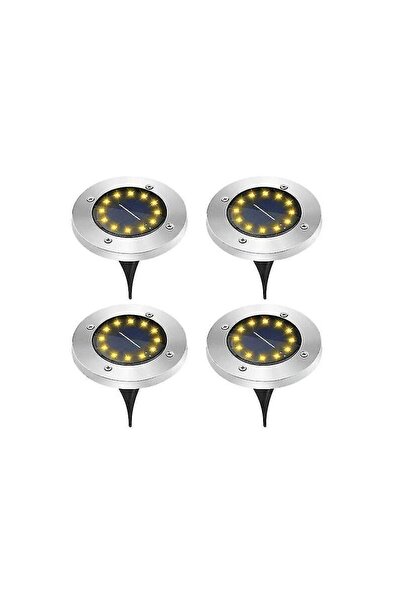 Tradesor Ηλιακό φωτιστικό κήπου LED - Καρφωτό - 4pcs - 12LED - 431060