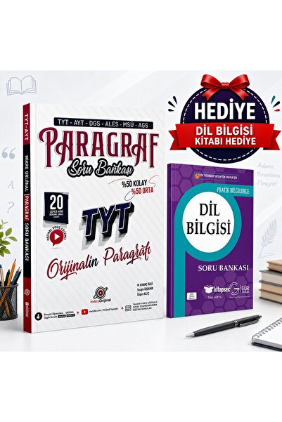 Orijinal Yayınları ORJİNAL TYT PARAGRAF SORU BANKASI-GÜR YAYINLARI DİLBİLGİSİ...