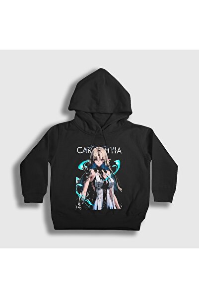 Presmono سويت شيرت بقلنسوة للأطفال باللون الأسود من Cartethyia V2 Wuthering W...