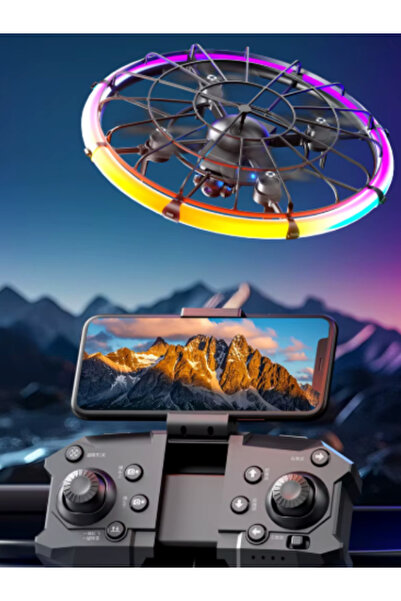 Unico LED Işıklı UFO Drone Uzaktan Kumandalı HD Kameralı Eğlence ve Hobi ve Oyuncak Drone Akıllı Uçan Disk
