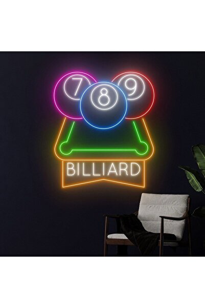 NEON TABELACIM BILLIARD Yazılı ve Şekilli Neon Tabela
