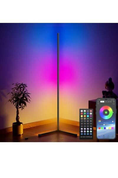 JOMILA Corner Floor Lamp Corner Light RGB Color Changing Led Floor Lamp with ...