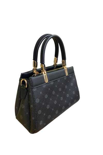 Senna Collection Simple and Stylish Accessory Detail Bag with Hand Grips and ...