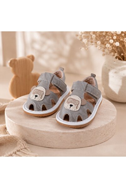 Superbaby Pentru bebelusi Sandale cu talpa usoara, flexibila, cu piuitoare, M...