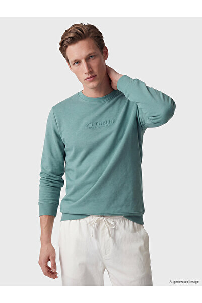 LC Waikiki Peak New Season Crew Neck Printed Men's Sweatshirt