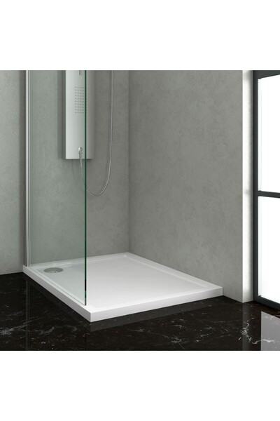 Karag New Flat Ορθογώνια Ακρυλική Ντουζιέρα 80x170x5,5cm Λευκή