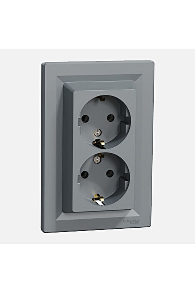 Schneider Electric Schneider Steel Double Grounded Socket