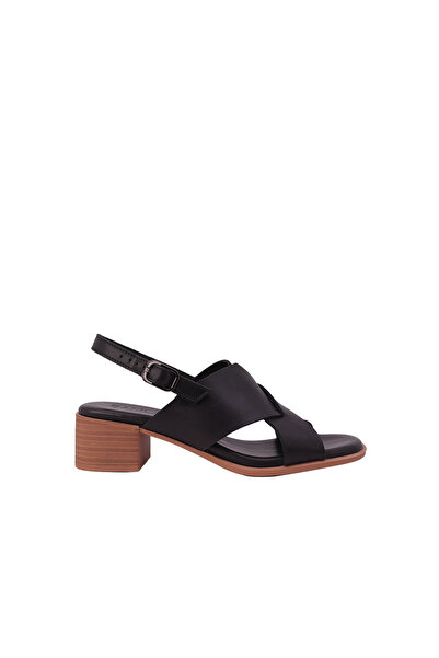 Damlax Women's Heeled Sandals Genuine Leather