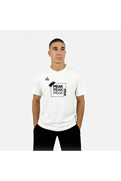 PeakSport Βαμβακερό μπλουζάκι Peak X3 Λευκό για Ηλικιωμένους
