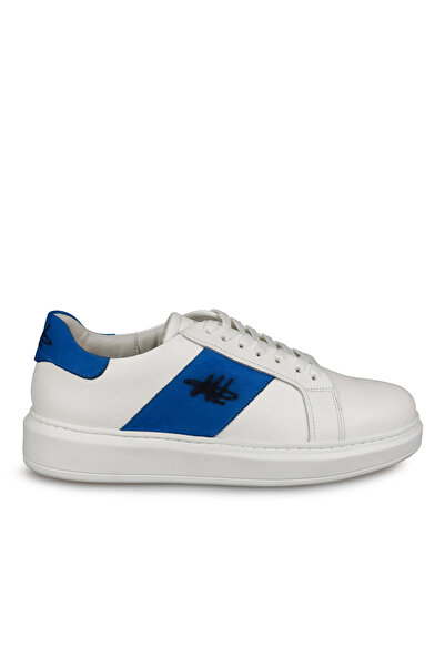 Mario Lavalle , pantofi casual bărbați model 102, piele naturală, Albalbastru