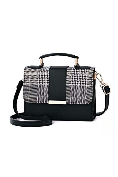 Generic Women's Versatile Contrasting Plaid Shoulder Bag, Ladies PU Leather C...