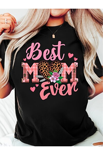 212Wear تي شيرت بطبعة "أفضل أم على الإطلاق" مع حروف بنقشة الفهد وتصميم جرافيك...