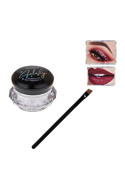 Ushas Glitter cremos pentru ochi, holografic transparent, cu pensulă inclusă,...