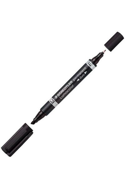 Staedtler Lumocolor Duo 348 Μαρκαδόροι Σχεδίου 1.5mm Μαύρο 10 τεμάχια