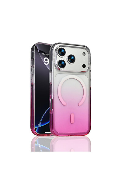 zore iPhone 17 Pro Max Kılıf M-Safe Şarj Özellikli Septik Silikon Kapak