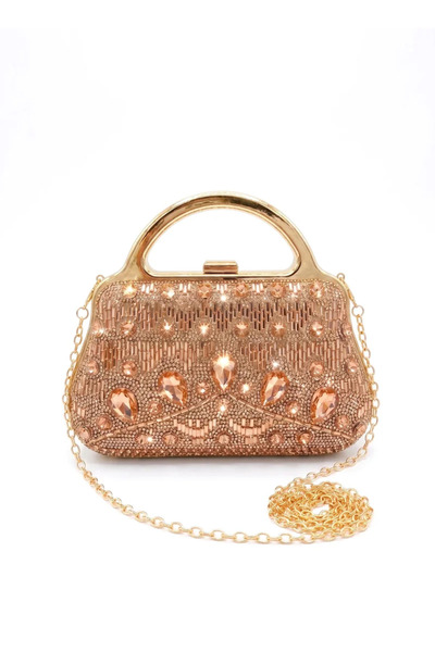 VİNY Women's Luxury Crystal Evening Clutch Bag – Rhinestone Party Handbag wit...