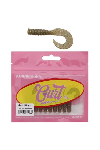 Hanfish Gurt 45 4.5cm LRF Silikon Yem 10 Adet AGT108 Bloodworm