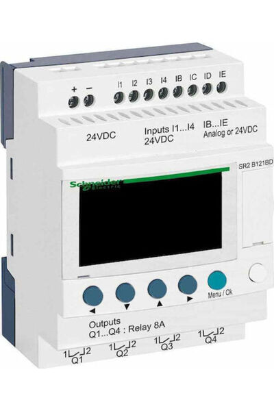Schneider Electric Zelio Logic Industrial Controler Neconfigurabil 12 I/O 24V...