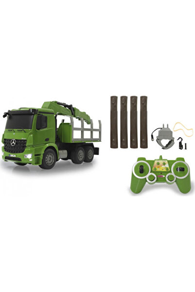Jamara Camion telecomandat Arocs pentru transport lemn, 4x4, Verde. Cod: 404935