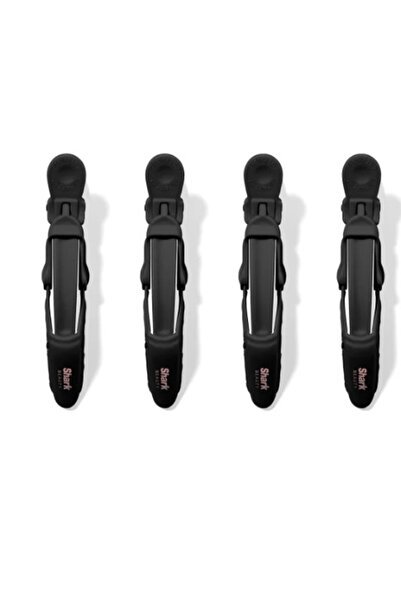 Shark Hair Styling Clips, Pack of 4 - Black
