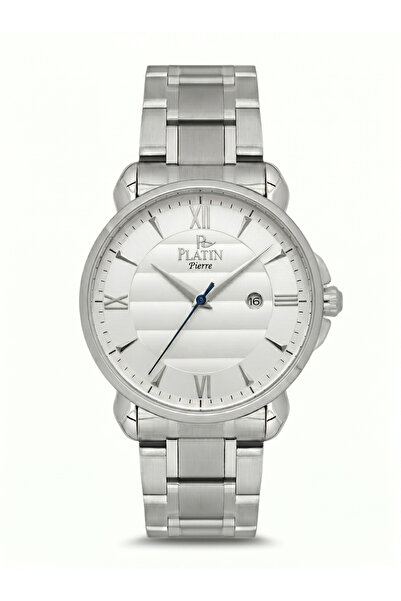 Platin Pierre Hds-1284Ga-A1 Steel Cord Calendar Men's Wristwatch