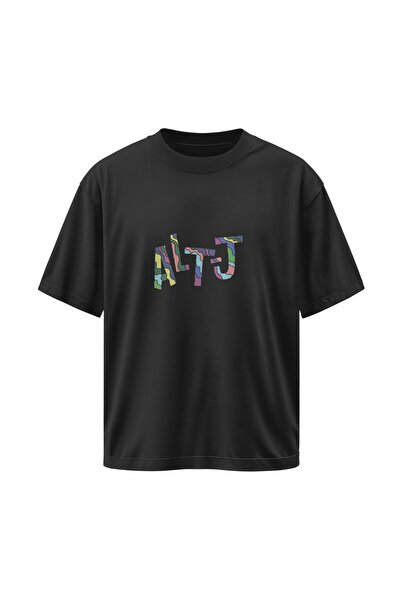 buzagi Alt-J Oversize Unisex Black T-Shirt