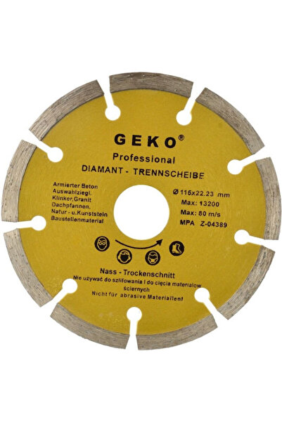 GEKO Disc de tăiere pentru materiale de construcții, diametru 115mm, 1 bucată