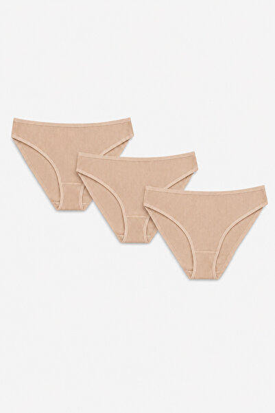 NBB Skin Color 3-Piece Ribbed Panties