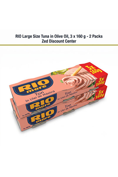 Rio Ton de dimensiuni mari în ulei de măsline, 3 x 160 g - 2 pachete
