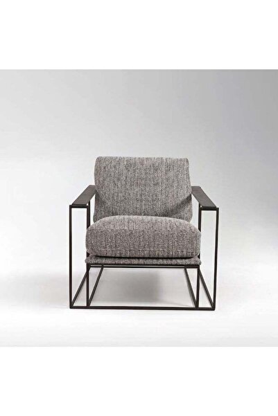 Danube Home Kena 1 Seater Fabric Accent Chair - Cream/Black
