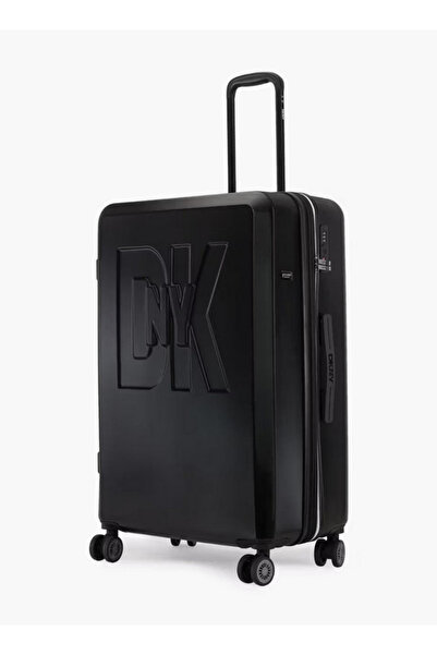 Dkny Embossed Hardcase Luggage Trolley with Retractable Handle - 28 inches Ch...