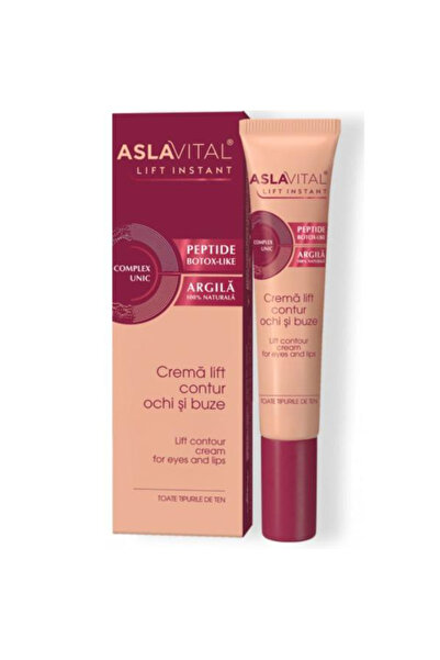 ASLAVİTAL Crema Lift Contur Ochi si Buze, cu Argila Naturala si Peptide Botox...